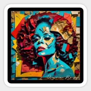 Diana Ross // Paper Art Sticker